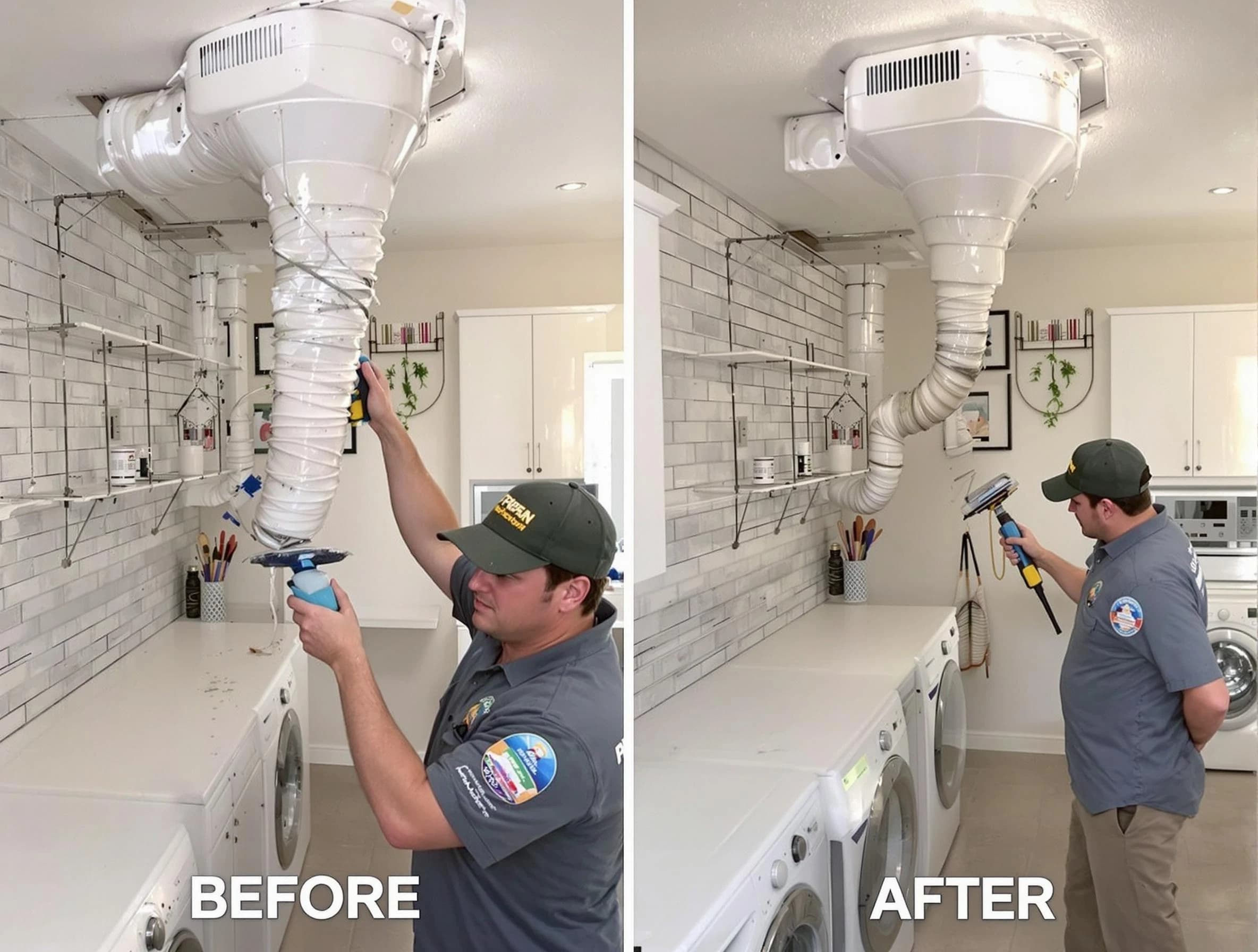 Professional dryer exhaust vent cleaning by Conyers Dryer Vent Cleaning in Conyers