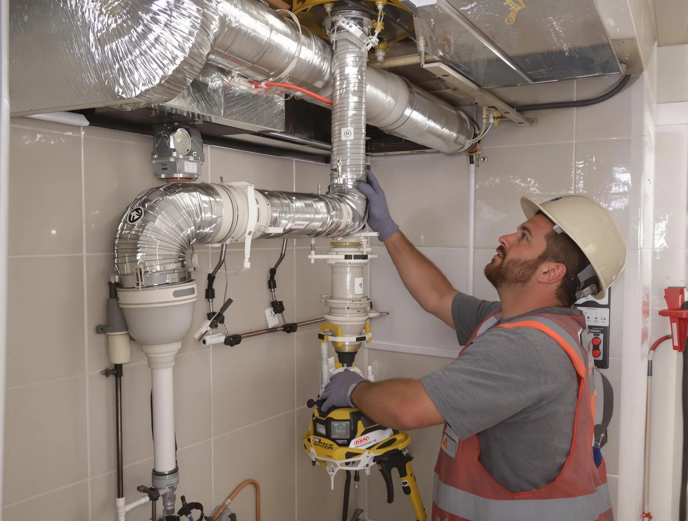 Conyers Dryer Vent Cleaning expert performing professional dryer vent repair and installation in Conyers