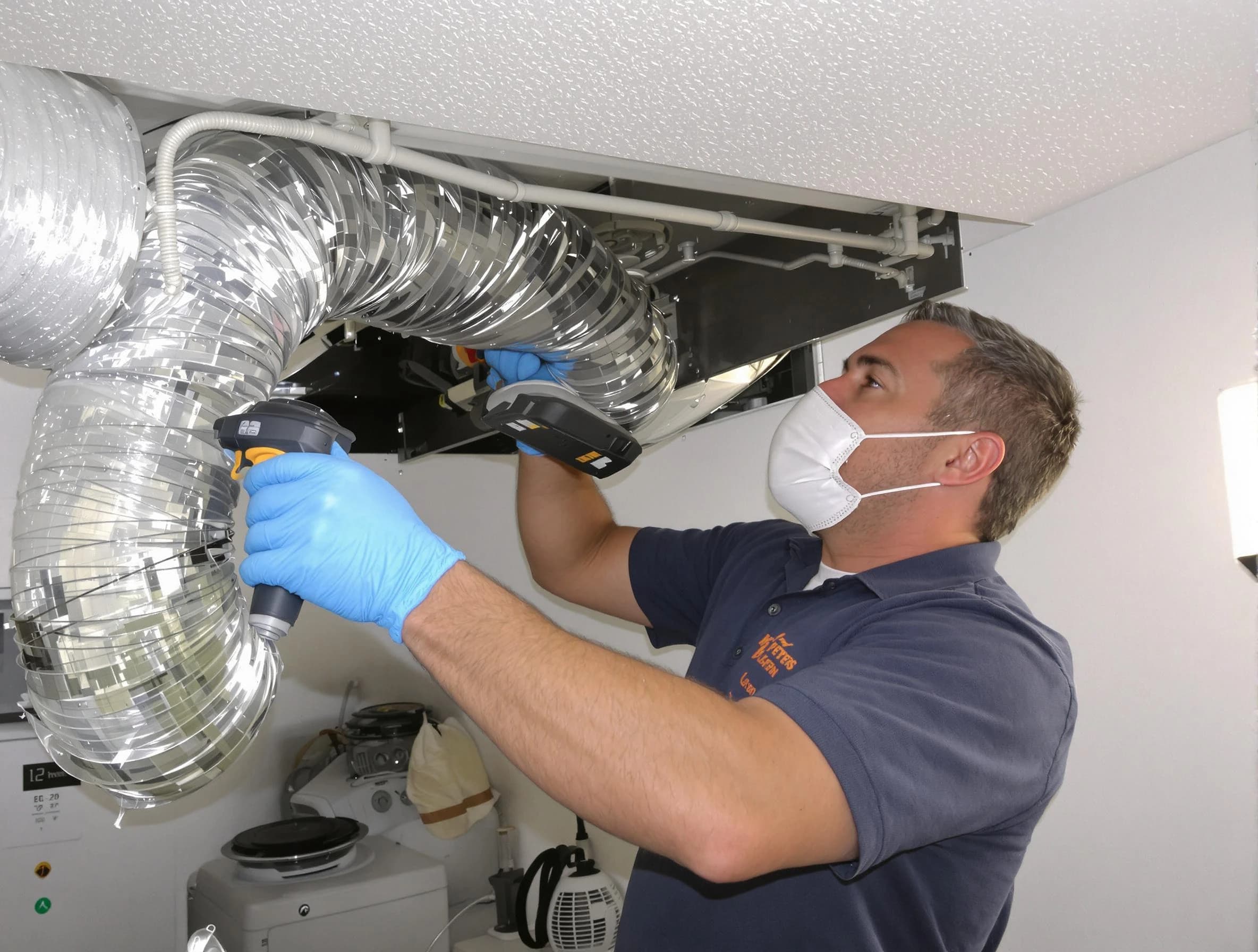 Conyers Dryer Vent Cleaning professional performing thorough residential dryer vent cleaning in Conyers