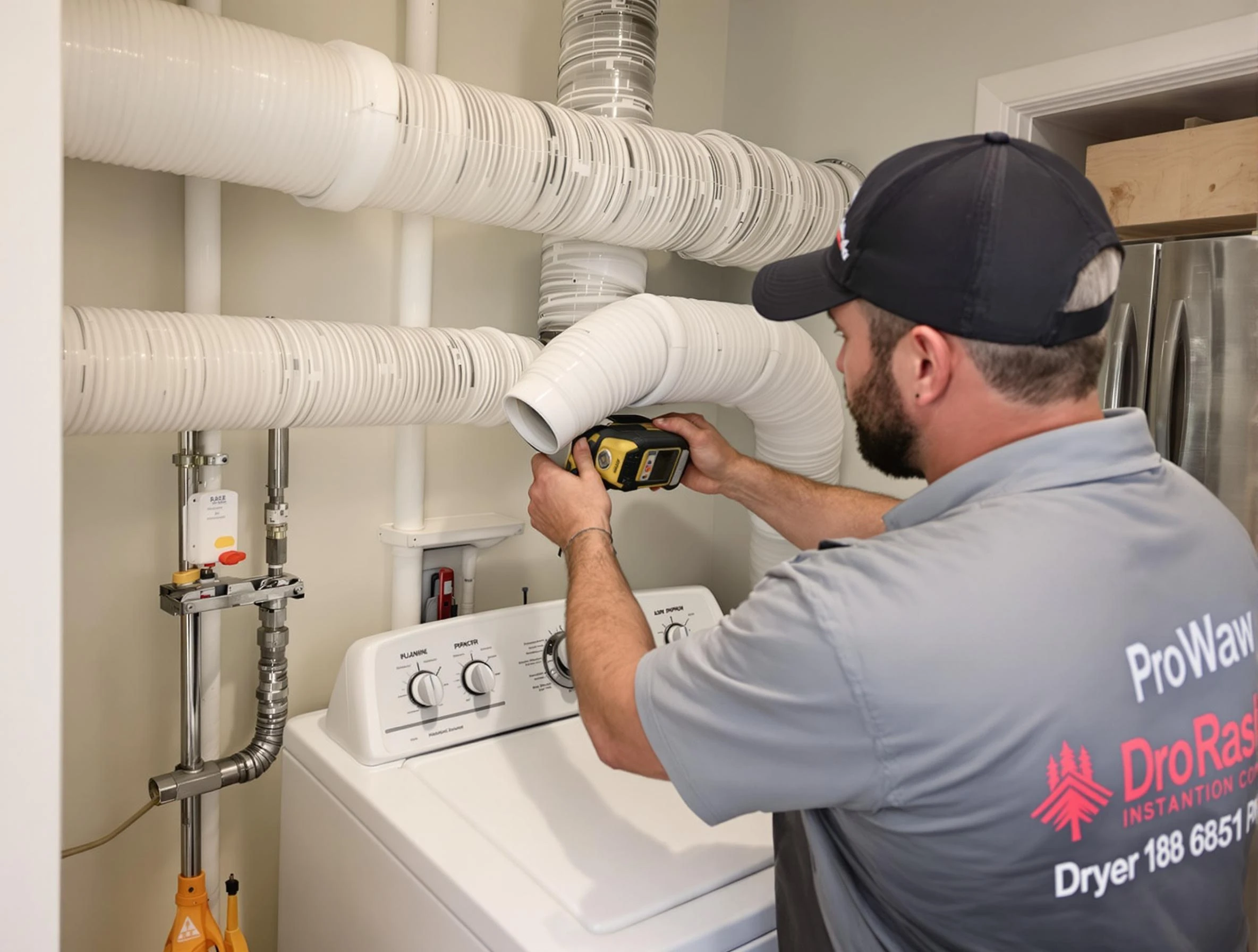 Professional dryer vent hose installation by Conyers Dryer Vent Cleaning in Conyers